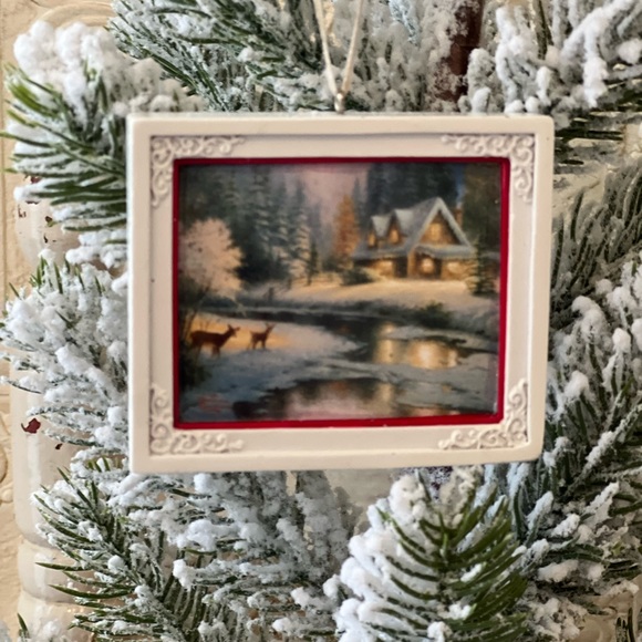 Hallmark Thomas Kincade 2012 Ornament Deer Creek Cottage - Picture 3 of 9